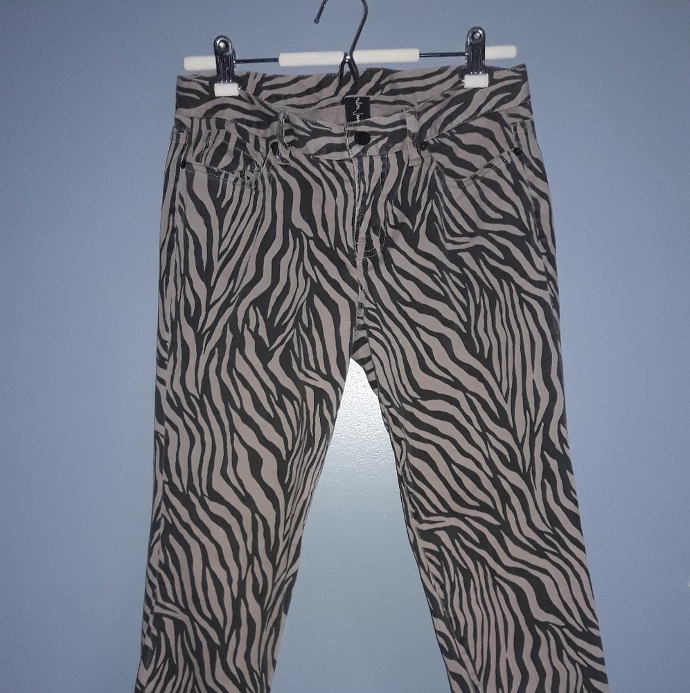 Funky dark tiger-striped pants